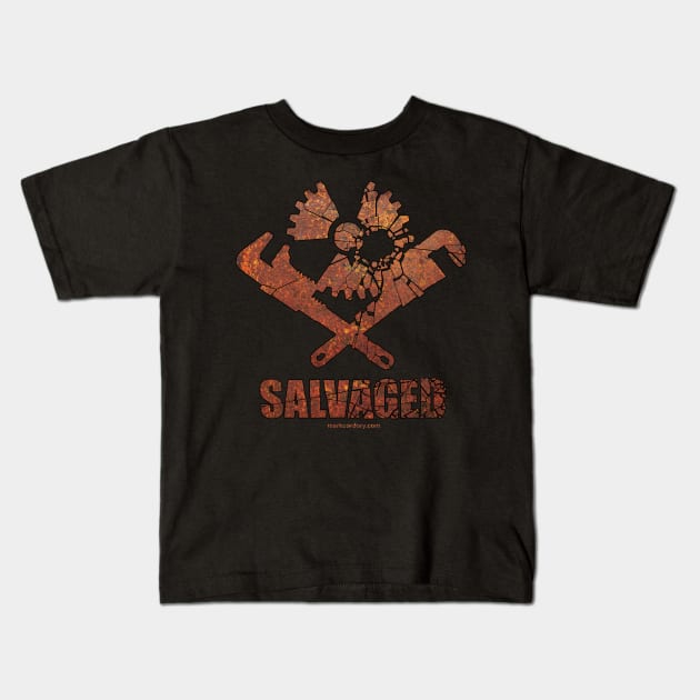 SALVAGED Ware - Skull n Crossbones Kids T-Shirt by SALVAGED Ware